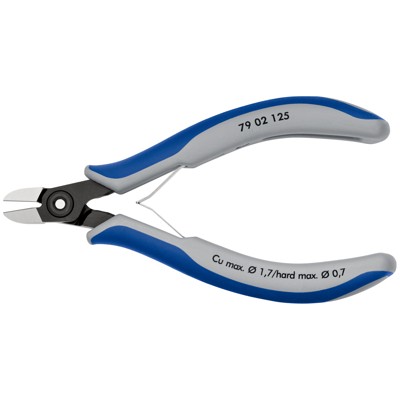 KNIPEX® - Präzisions-Elektronik-Seitenschneider 79 02 125 poliert Mehrkomp. 125mm