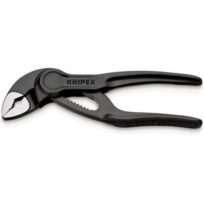 KNIPEX® - 87 00 100 Cobra® XS aufgeprägte, raue Oberfläche grau atramentiert 100mm