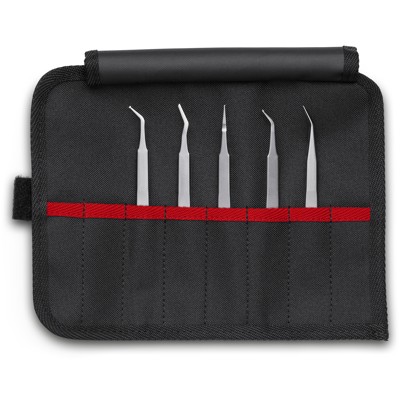 KNIPEX® - 92 00 03 SMD-Präzisionspinzetten-Set 5-teilig 195mm