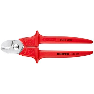 KNIPEX® - Kabelschere 95 06 230 SB poliert rostfrei kstüberz. VDE ø16mm 230mm