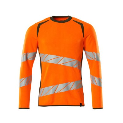 MASCOT® - Sweatshirt ACCELERATE SAFE, hi-vis Orange/Moosgrün, Größe 3XL-ONE