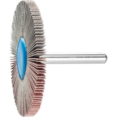 PFERD - Korund Fächerschleifer F Ø 60x5 mm Schaft-Ø 6 mm A180 für Feinschliff und Finish