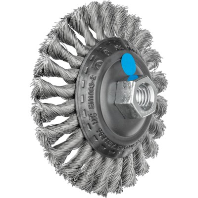 PFERD - Kegelbürste gezopft KBG Ø 115x15 mm M14 Edelstahl-Draht-Ø 0,35 mm Winkelschleifer (1)