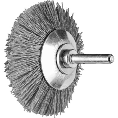 PFERD - Kegelbürste ungezopft KBU Ø70x10mm Schaft-Ø6 mm Keramik-Filament-Ø 0,55 mm Korn 120