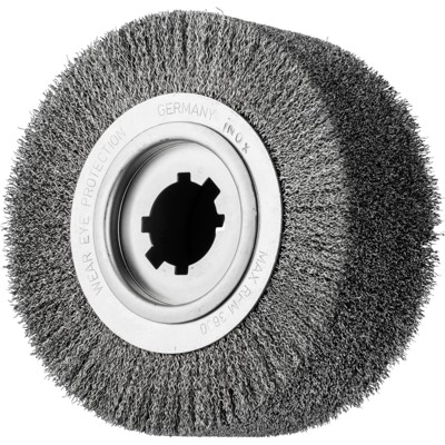 PFERD - Entgratbürste ungezopft RBU Ø 250x100x50,8 mm Bohrung Edelstahl-Draht-Ø 0,50mm stationär