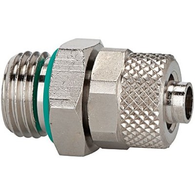 RIEGLER® - Gerade Einschraubverschraubung, FKM O-Ring, G 1/4" A, Schlauch 6/4