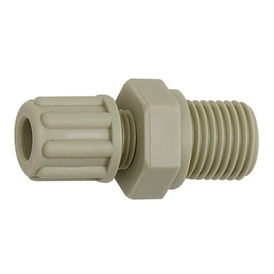 RIEGLER® - Gerade Einschraubverschraubung, G 3/8" A, für Schlauch 6/8mm, PP