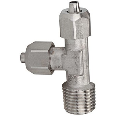 RIEGLER® - L-Einschraubverschraubung, R 1/4" A, für Schlauch 6/4, Edelstahl 1.4404