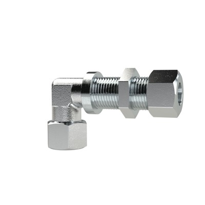 RIEGLER® - Winkel-Schottverschraubung, Rohr-Außen-Ø 12mm, Stahl verzinkt
