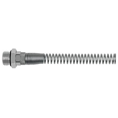 RIEGLER® - Gerade Einschraubverschraubung, Knickschutzfeder, Schlauch 6/4, G 1/8" A