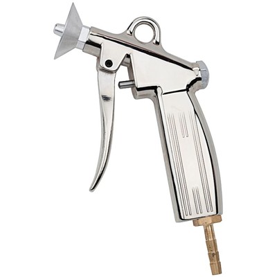 RIEGLER® - Blaspistole, Schutzschild, Alu-Druckguss vernickelt, Tülle LW 6