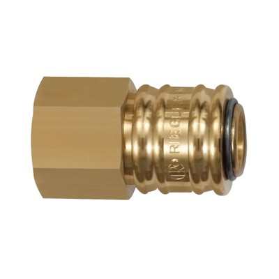 RIEGLER® - Schnellverschlusskupplung NW 7,2, Messing blank, G 1/4" I