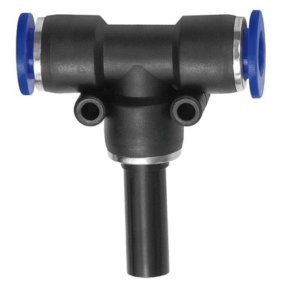 RIEGLER® - T-Steckverbindung, Stecknippel 12mm »Blaue Serie«, Schlauch-Ø 10