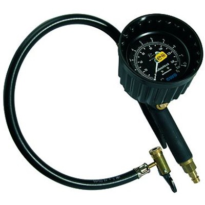 RIEGLER® - Handreifenfüllmesser, HS, Manometer Ø 80mm, geeicht, 0-12 bar/170 psi