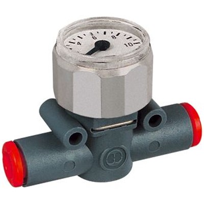 RIEGLER® - Manometer »lineonline«, Schlauch - Schlauch, für Schlauch-Ø 8