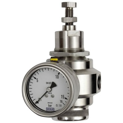 RIEGLER® - Edelstahl-Druckregler, 1.4401, BG 3, G 3/4", 0,4 - 4,0 bar