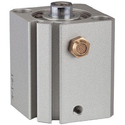 RIEGLER® - Kurzhubzylinder »ASQ« einfachwirkend, Kolben-Ø 20, Hub 25, M5x0,8