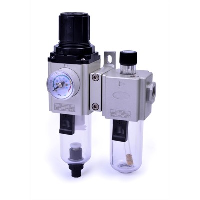 RIEGLER® - Wartungseinheit 2-teilig »GA-mini«, PC-Behälter, BG 200, G 1/4", 1,5-9 bar, HA