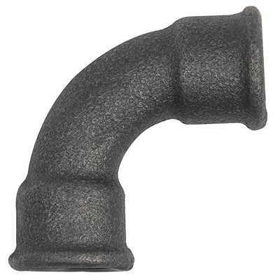 RIEGLER® - Bogen 2a, 90°, kurz, Rp 2" I, Rp 2" I, Temperguss schwarz