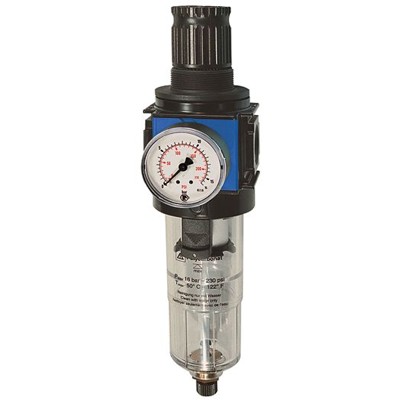 RIEGLER® - Filterregler »variobloc« mit PC-Behälter, BG 1, G 1/4", 0,5-10 bar