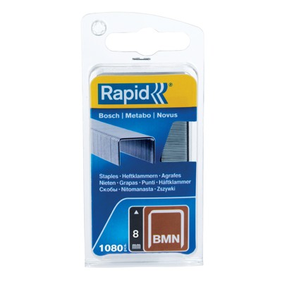 Rapid® - Klammern BMN/ 8mm Stahl (verzinkt) 1.080er Pack, 40109556