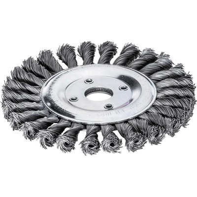 LESSMANN® - Rundbürste ø125 x 12mm, Stahldraht gezopft ø0,5mm
