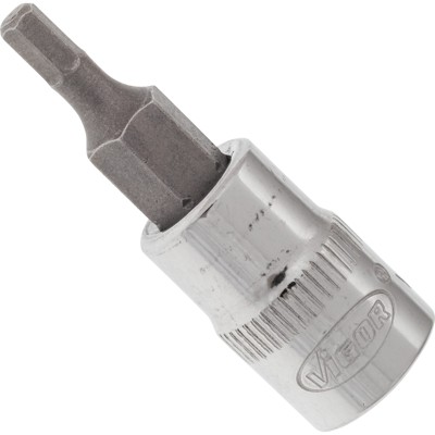 VIGOR® - VIGOR Innensechskant Schraubendreher-Einsatz ∙ V2430N ∙ Vierkant6,3 mm (1/4 Zoll) ∙ Innen Sechskant Profil ∙ 3 mm