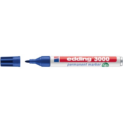 edding - 3000 Permanentmarker blau