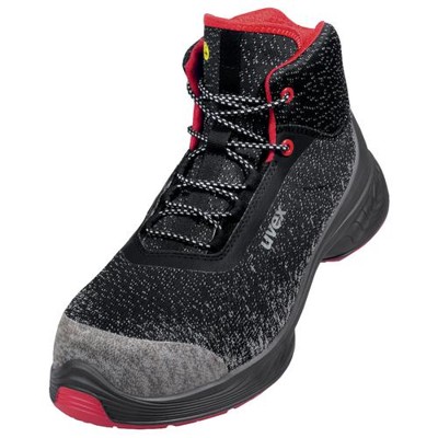 uvex - 1 G2 Stiefel S1 68538 schwarz/rot, Weite 11, Größe 40