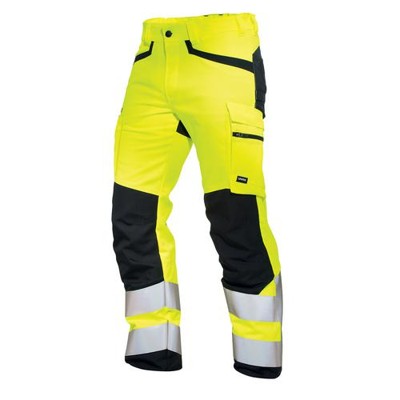 uvex - Cargohose protection flash + storm warngelb, Größe 46