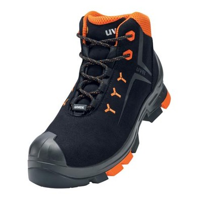 uvex - 2 Stiefel S3 65094 schwarz/orange, Weite 14, Größe 51