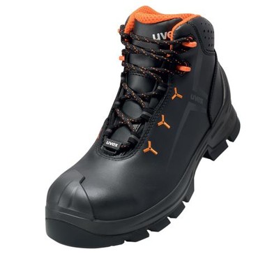 uvex - 2 MACSOLE® Stiefel S3 65232 schwarz/orange, Weite 11, Größe 40