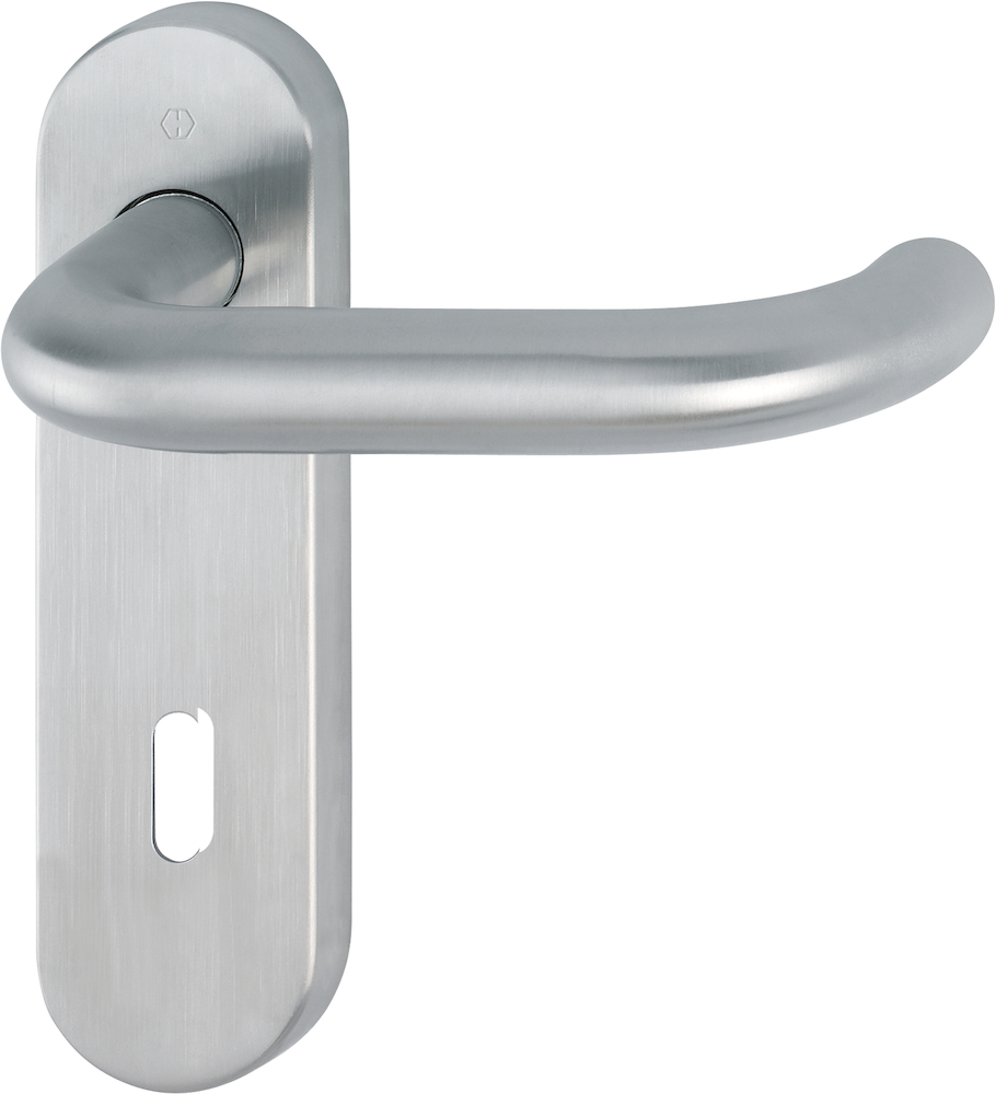 HOPPE® Drückergarnitur mit Kurzschild Paris E138/353KH, Edelstahl, 10721012