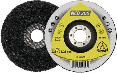KLINGSPOR Grobreinigungsscheibe NCD 200 Ø125xmm Bohr.22,23mm KLINGSPOR