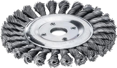 LESSMANN Zopfrundbürste D.115mm Bohr.Drahtstärke 0,5mm STA 14mm 12500min-¹ LESSMANN