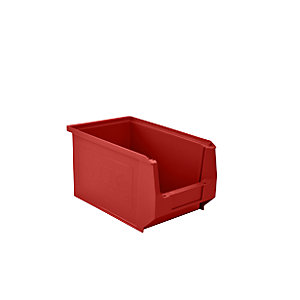 Sichtlagerkasten aus Polyethylen, LxBxH 240 x 150 x 130 mm, rot, VE 25 Stk.