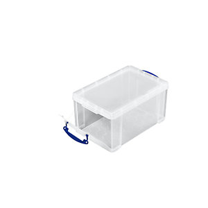 REALLY USEFUL Stapelbox, mit Deckel und Frontklappe, Volumen 14 l, LxBxH 395 x 255 x 210 mm, VE 3 Stk.