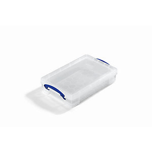REALLY USEFUL Stapelbox, mit Deckel, Volumen 4 l, LxBxH 395 x 255 x 85 mm, VE 5 Stk.