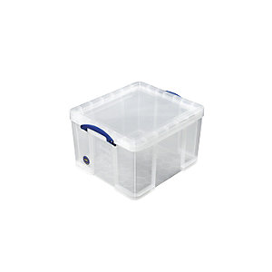 REALLY USEFUL Stapelbox, mit Deckel, Volumen 42 l, LxBxH 520 x 440 x 310 mm.