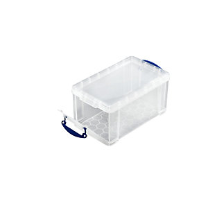 REALLY USEFUL Stapelbox, mit Deckel und Frontklappe, Volumen 8 l, LxBxH 340 x 200 x 175 mm, VE 4 Stk.