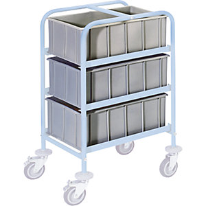 Kunststoff-Stapelkasten, Volumen 42 l, LxBxH 600 x 400 x 230 mm.
