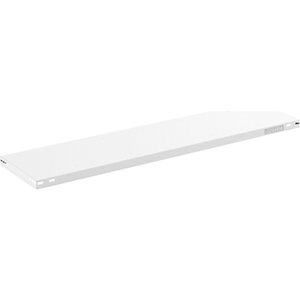 Stahlfachboden, Traglast 125 kg, lichtgrau, BxT 1300 x 400 mm.