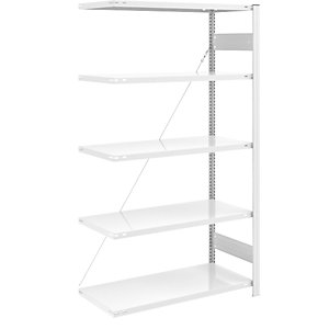 AntiBak®-Steckregal, antibakteriell, Regalhöhe 2000 mm, Anbauregal, Fachbodenbreite 1000 mm, Fachbodentiefe 600 mm.