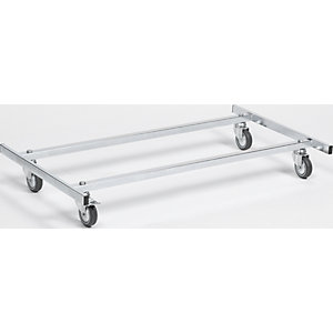 Fahrgestell für Stapelkorb, LxB 780 x 495 mm, für Stapelkorb LxB 775 x 577 mm.