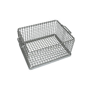 Stapelkorb für Schweres, enge Maschenweite, Außenmaße LxBxH 465 x 365 x 240 mm.