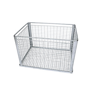Stapelkorb für Schweres, große Maschenweite, Außenmaße LxBxH 815 x 565 x 525 mm.