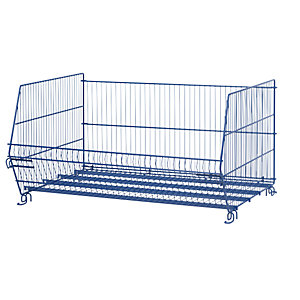 Stapelkorb, zerlegbar, LxBxH 775 x 577 x 400 mm, enzianblau.