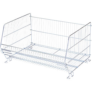 Stapelkorb, zerlegbar, LxBxH 1192 x 640 x 400 mm, verzinkt.
