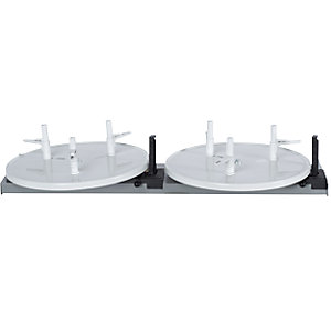 Abwickel-/Lagersystem, für 2 Kabelringe, Ring-Außen-Ø min. 440 mm.