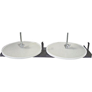 Abwickel-/Lagersystem, für 2 Kabelspulen, Ring-Außen-Ø min. 440 mm.